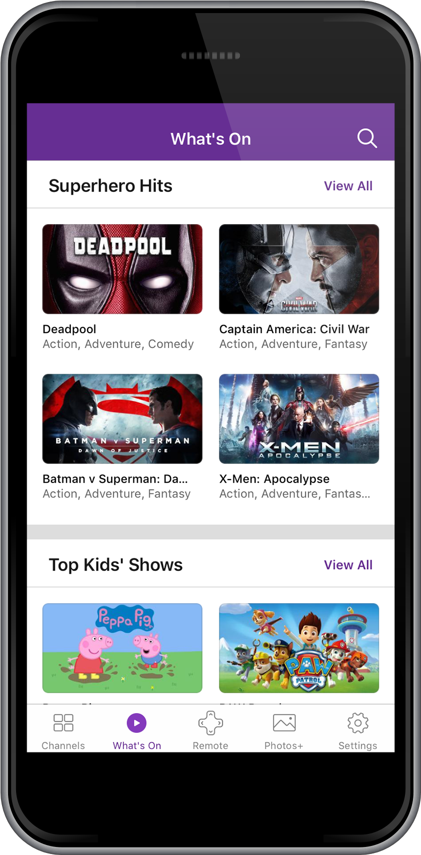Roku Mobile App Whats On (1000x1826), Png Download