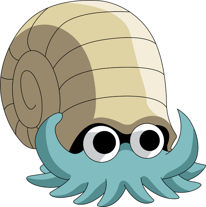 Omanyte Pokemon (796x800), Png Download