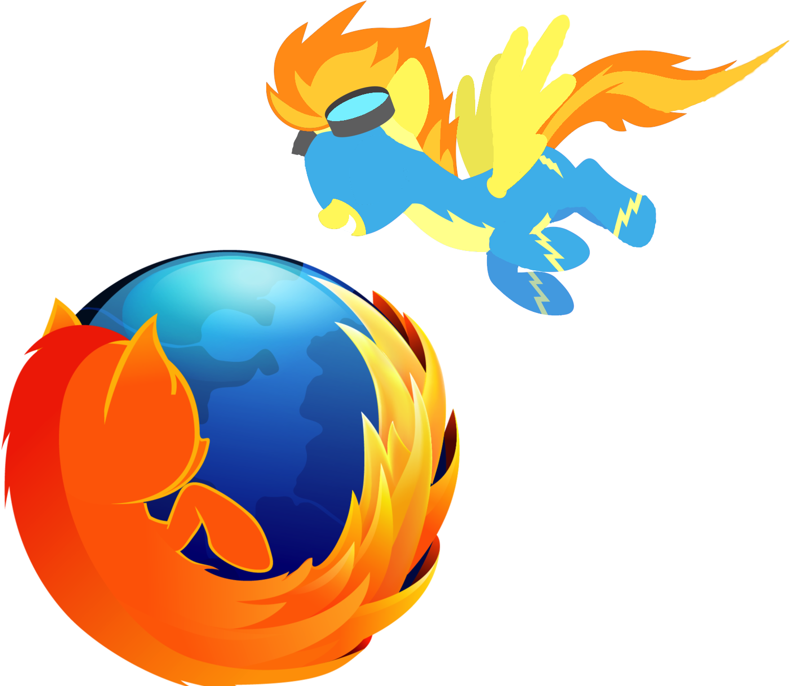 Firefox Pony Icon - Mozilla Firefox (1548x1372), Png Download