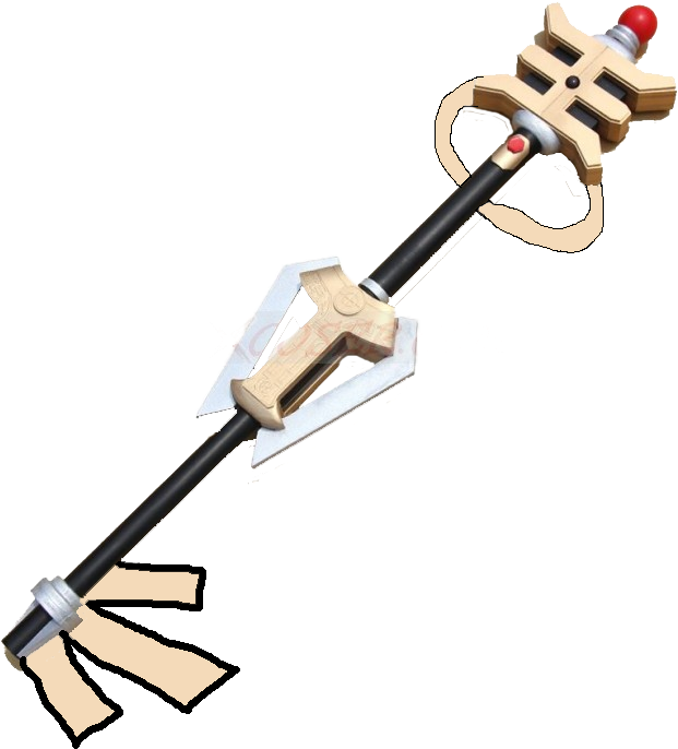 G-merl's Keyblade - Gold Power Ranger Weapon (650x802), Png Download