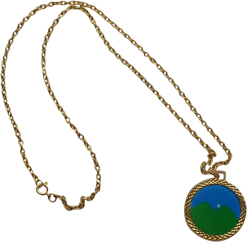 March Of Dimes 1970's Gold Tone Necklace - March Of Dimes 1970 S Gold Tone Necklace (835x835), Png Download