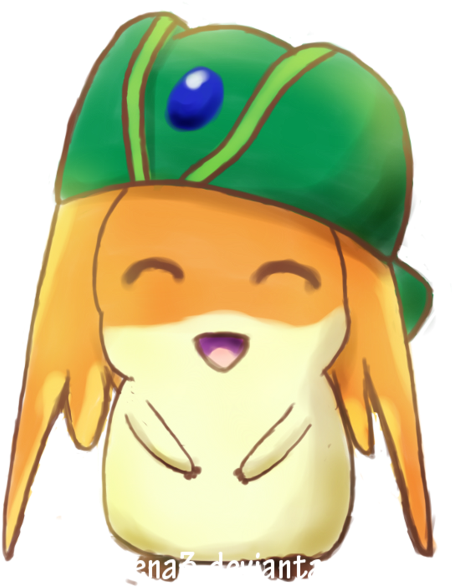 Boom Bubble Pah - Patamon Kawaii (600x669), Png Download