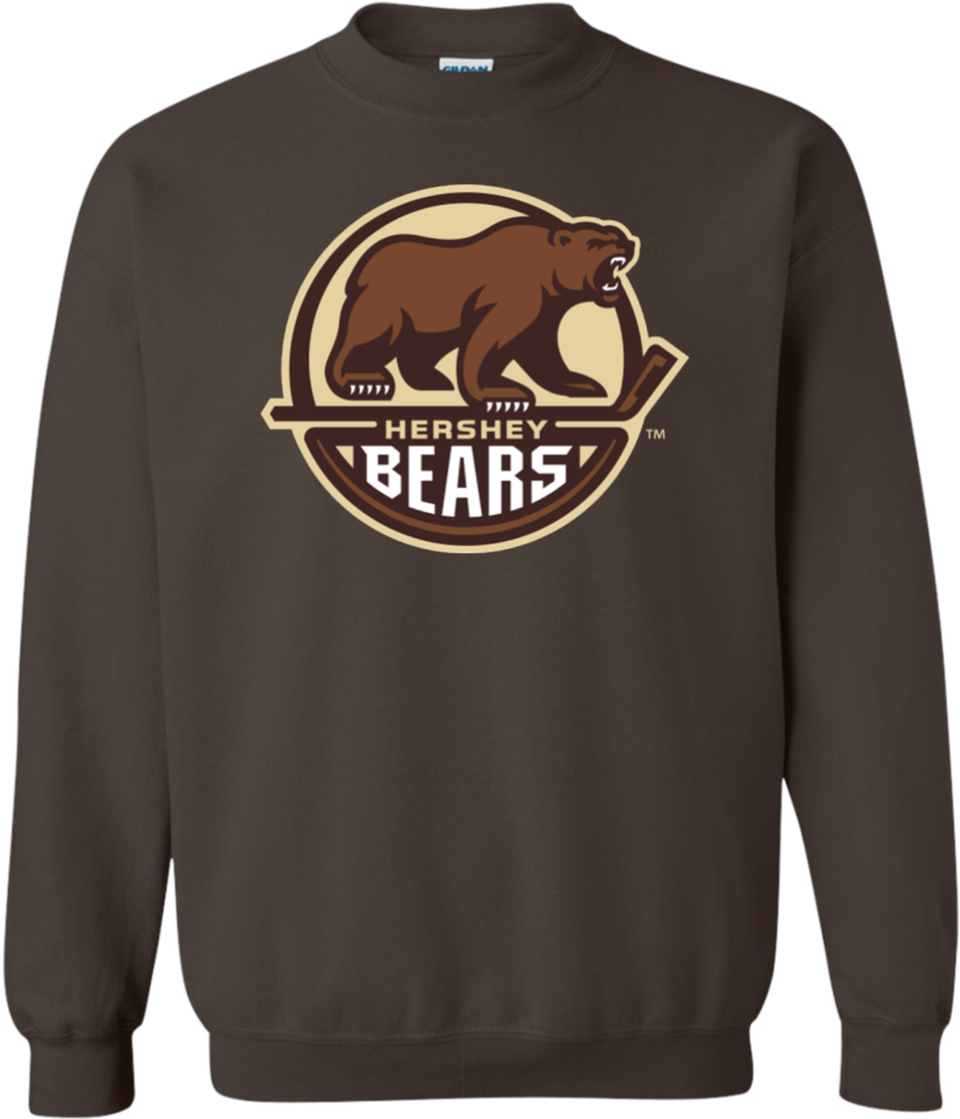 Hershey Bears Primary Logo Adult Crewneck Pullover - Hershey Bears (1024x1024), Png Download