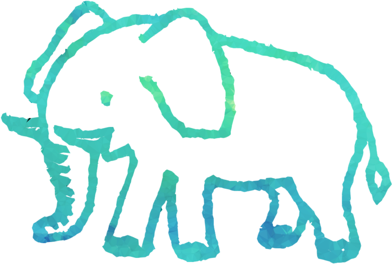 Tracing Picture In Animals Clipart Indian Elephant (900x900), Png Download