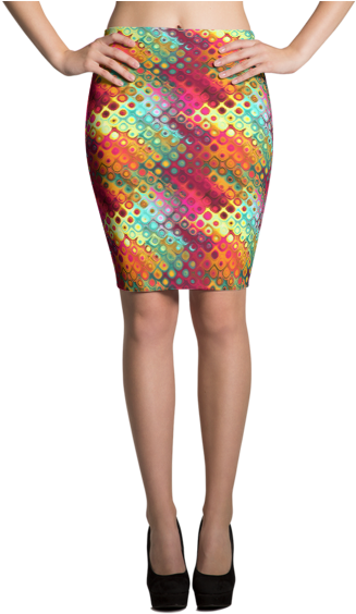 Tileable Tropical Abstract Patterns Skirt - Imagineavalon Funky Christmas Skirt, Ugly Sweater, (600x600), Png Download