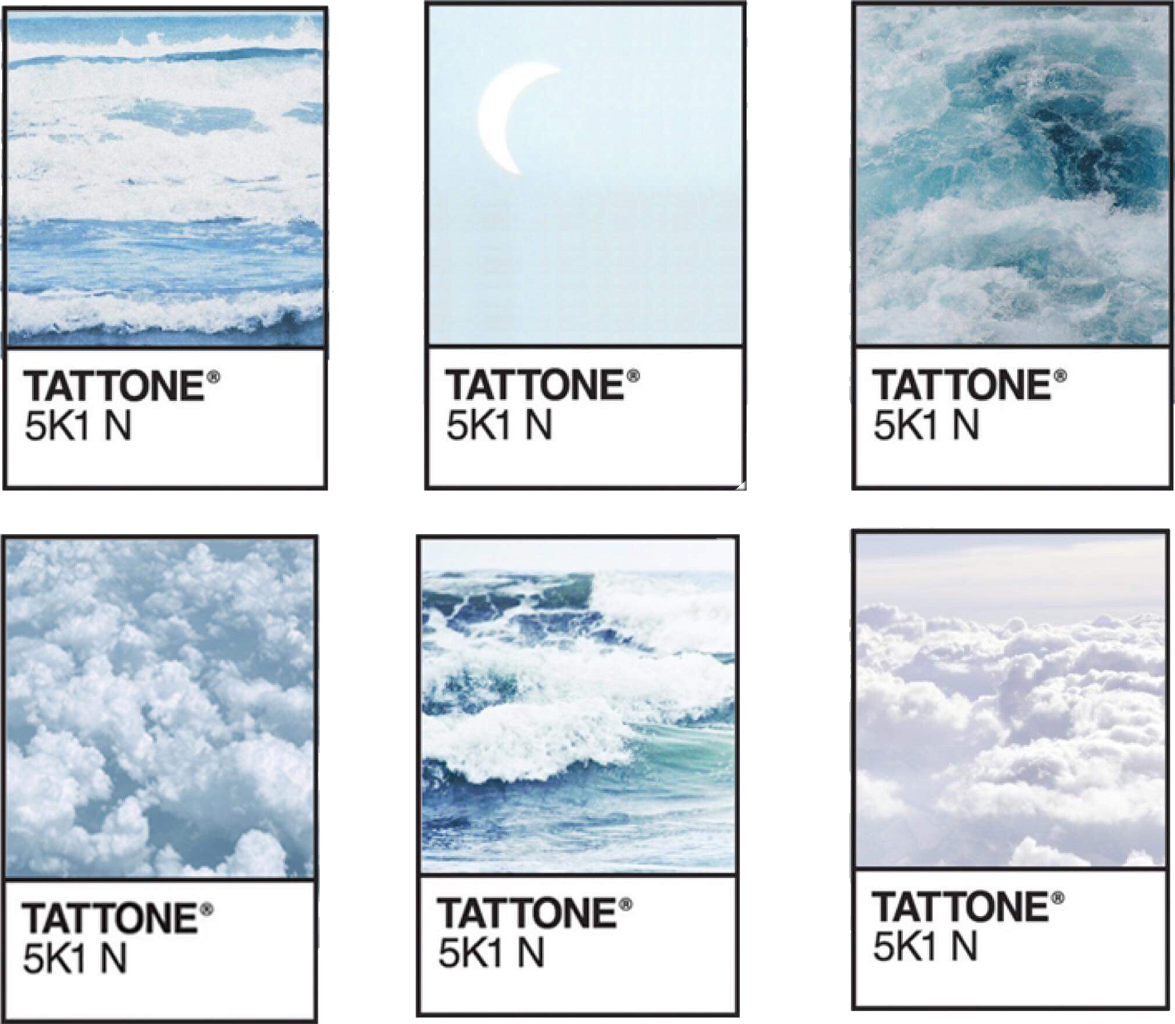 Pantone Sky Cielo Aesthetic Tumblr Nubes Clouds Moon - Aesthetic Cielo (1175x1024), Png Download
