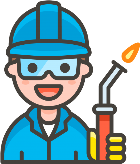 Man Worker Emoji - Factory Worker Png (866x650), Png Download