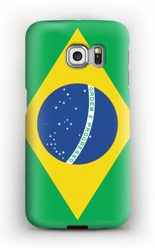 World Cup 2018 Brazil Case Galaxy S6 Edge - Flag Of Brazil (503x800), Png Download