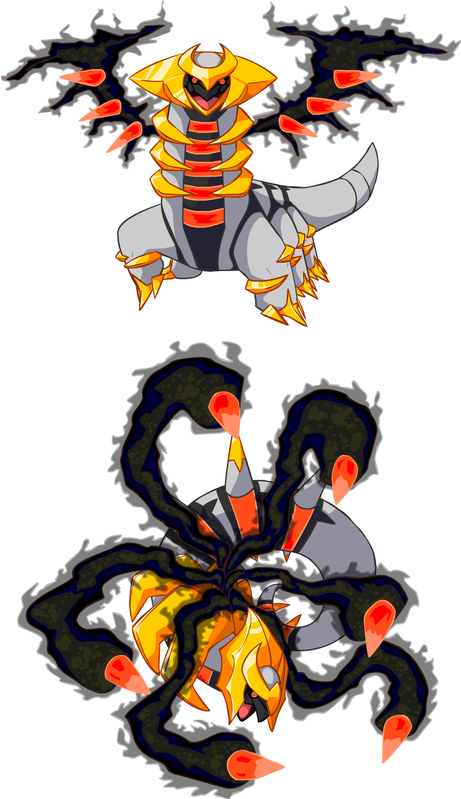 Lugia, 20 June - Giratina Vector (932x1607), Png Download