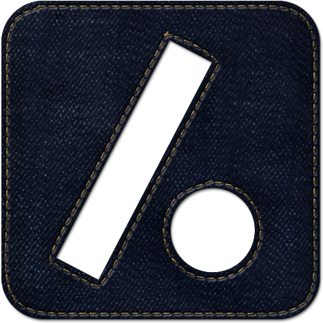 Square, Logo, Dot, Denim, Jean, Slash, Social Icon - Icon (600x600), Png Download