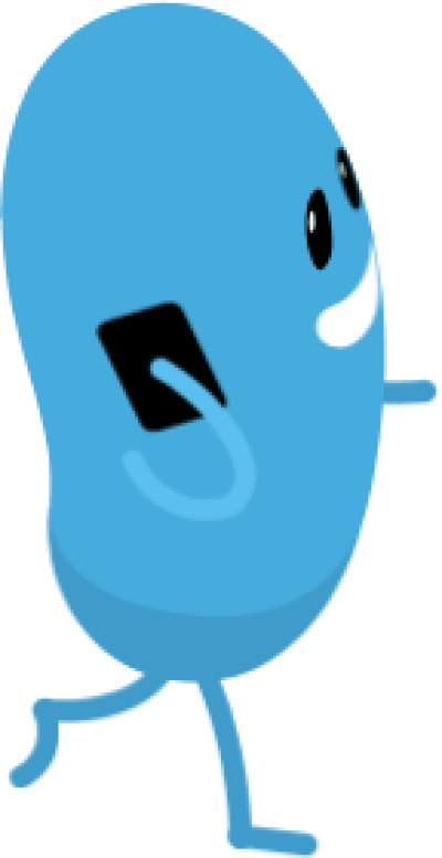 Phoney - סמיילי כחול (400x777), Png Download