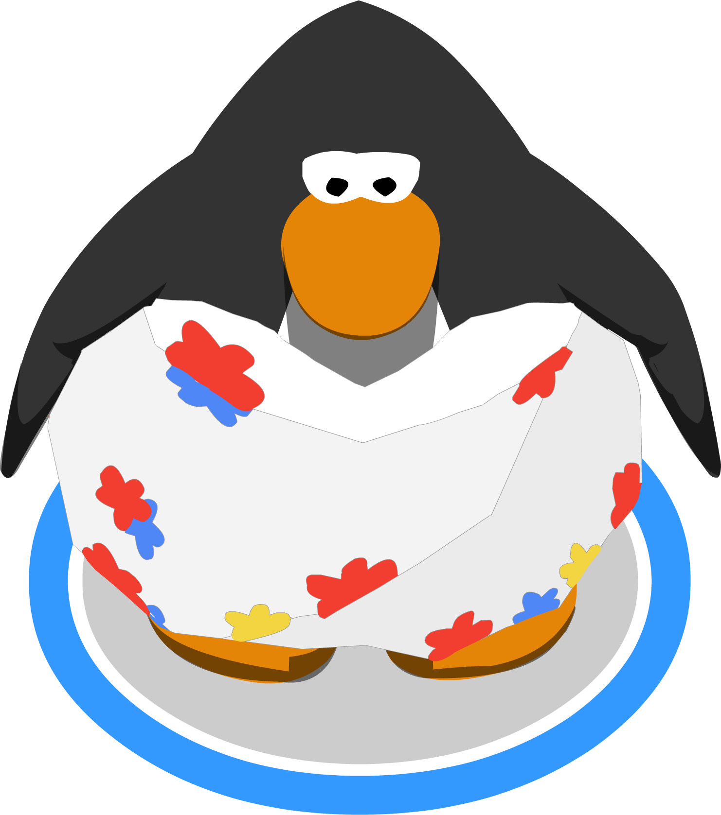 A Slash Of Summer Dress - Club Penguin Ninja (1482x1677), Png Download