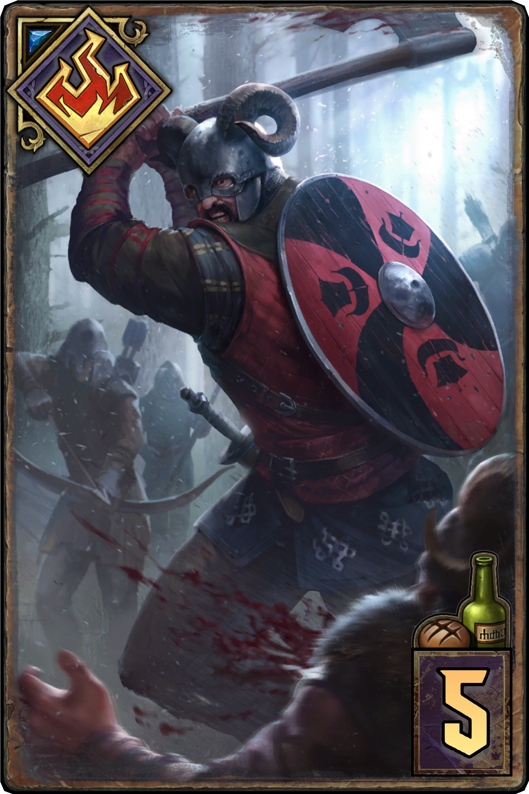 Gutting Slash - Clan An Craite Raiders Gwent (2186x2924), Png Download