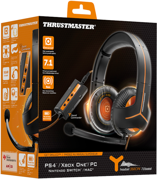 Y-350cpx - Thrustmaster Y 350cpx 7.1 (600x677), Png Download