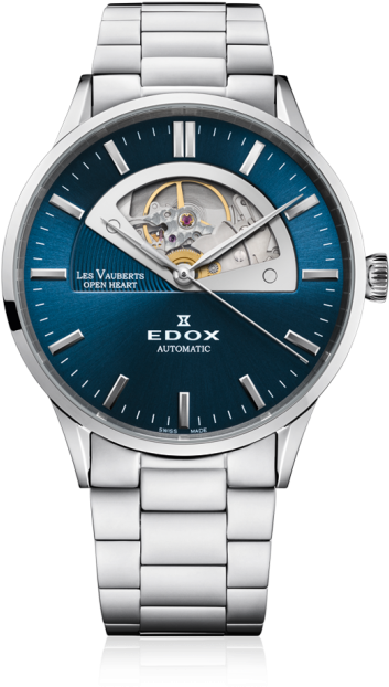 Edox Les Vauberts Open Heart (650x650), Png Download
