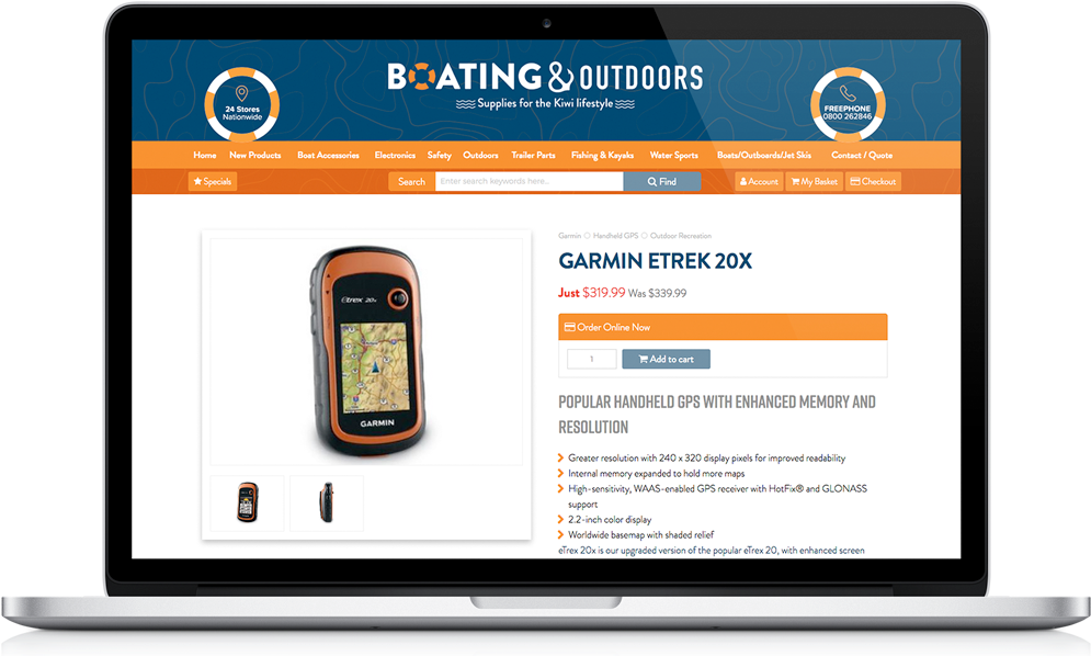 Website For Absolute Traffic - Garmin Gps Units Etrex 20 Gps Receiver 010-00970-10 (1000x606), Png Download