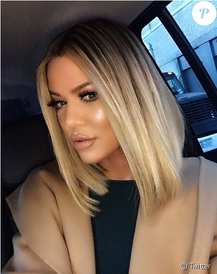 Khloé Kardashian Est Enfin Arrivée À New York Où Elle - Khloe Kardashian Sleek Bob (950x556), Png Download