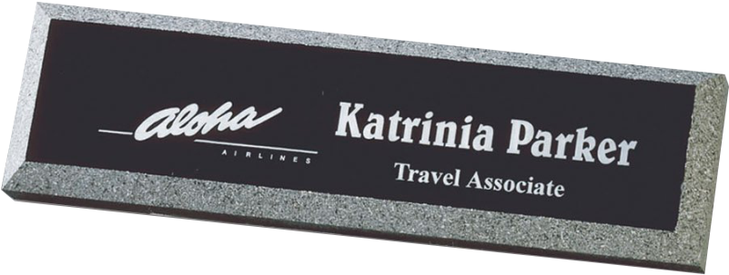 Acrylic Stone Edge Desk Block - 2 3/8"x8 1/2" Stone Edge Series Name Plate Award / (980x800), Png Download