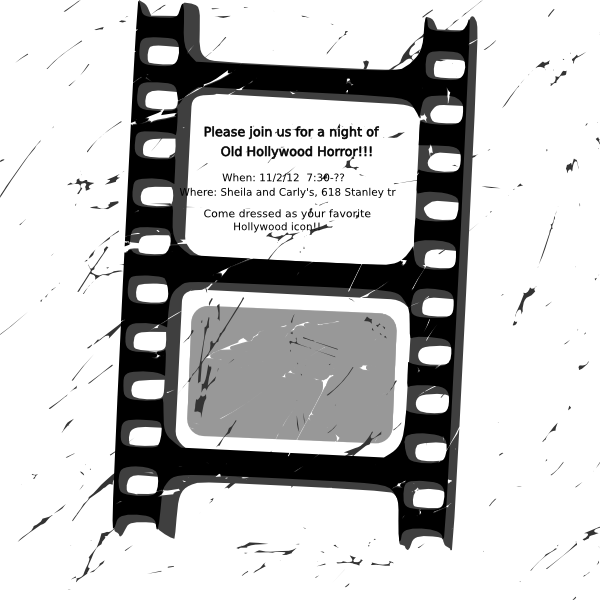 Filmstrip Clipart Movie Ticket - Vector Film Tape Png (600x600), Png Download