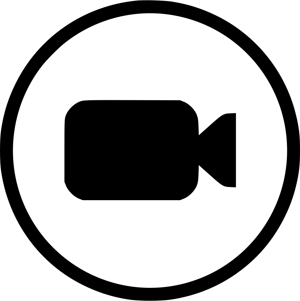 Free Film Camera Vector Png - Black Youtube Logo Png (980x982), Png Download