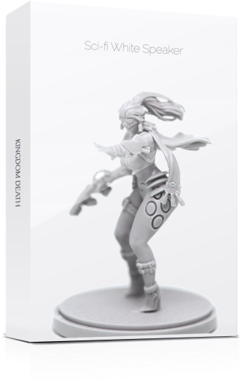 Sci-fi White Speaker (530x700), Png Download
