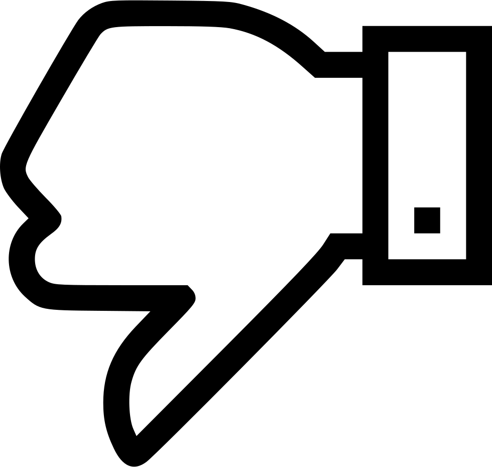 Dislike Png - Dislike Png White Line (980x930), Png Download