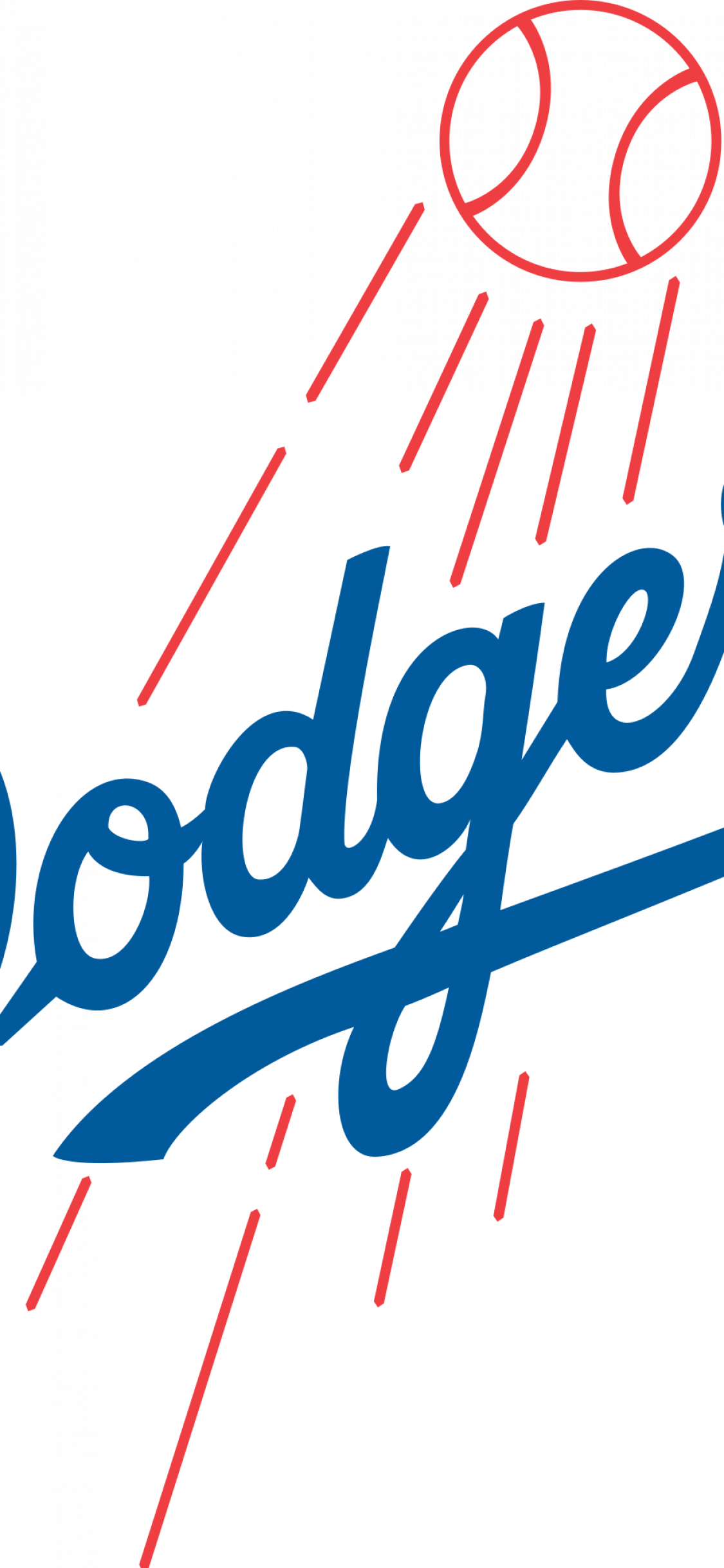 Iphone Xs Dodgers Wallpaper - Dodgers Stickers (1125x2436), Png Download