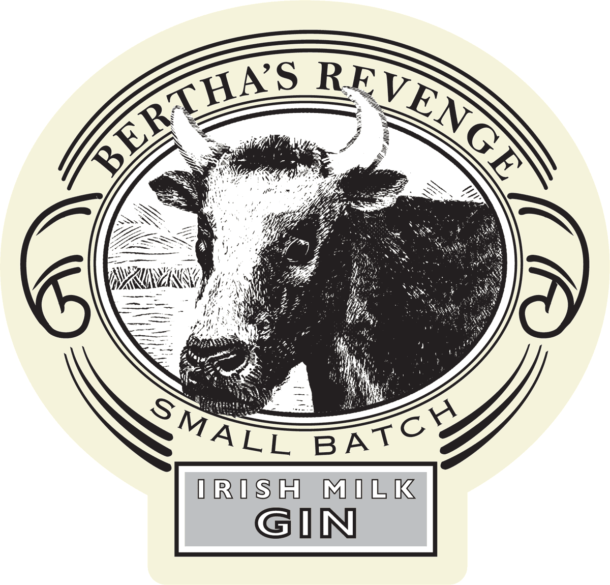 Bertha's Revenge Irish Milk Gin (1200x1150), Png Download