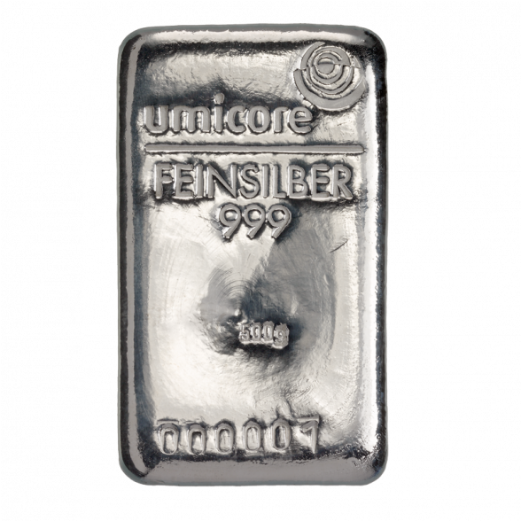 500 Grams Silver Bar - Silber Barren (940x587), Png Download