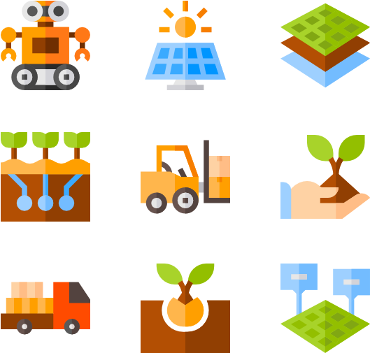 Smart Farm - Farm (600x564), Png Download