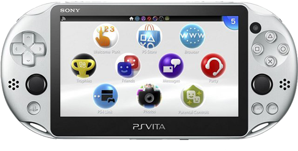 Sony Ps Vita Slim - Ps Vita Slim Silver (1000x1000), Png Download
