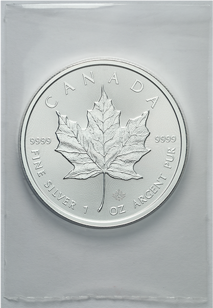 Canadian Silver Maple Leaf Flex Packaging (600x600), Png Download