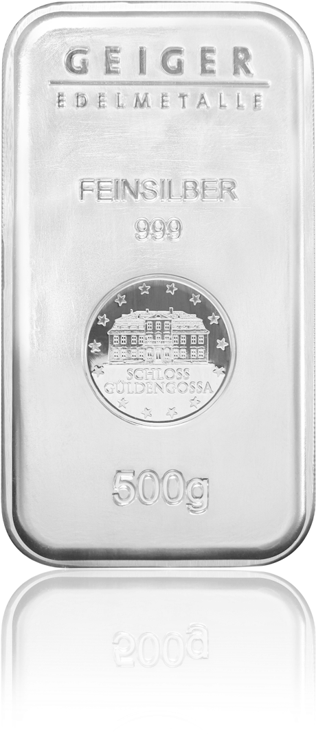 Silver Bar Security Line 500 G - Silberbarren Geiger Edelmetalle (1276x1276), Png Download
