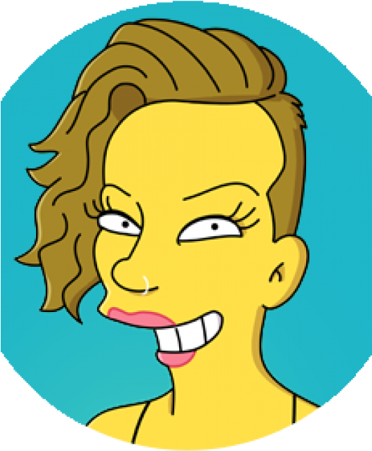 Kerry Simpsons - Cartoon (535x696), Png Download
