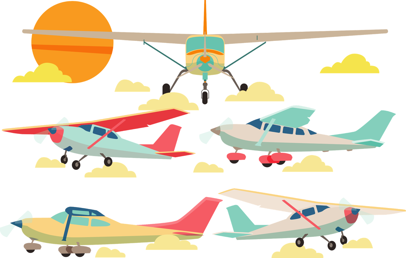 Cessna Vector (1600x1016), Png Download