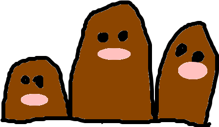 Dugtrio - Cartoon (1020x608), Png Download