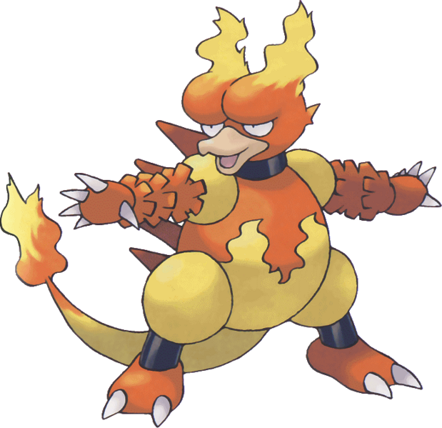 Magmar Pokemon (619x599), Png Download