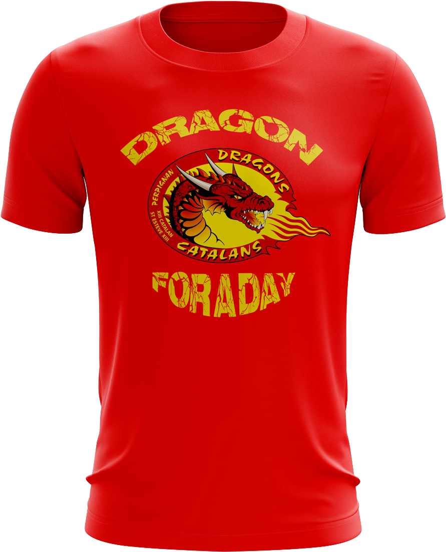 'dragon For A Day' 2018 Challenge Cup Final T-shirt - Catalans Dragons (1375x1375), Png Download