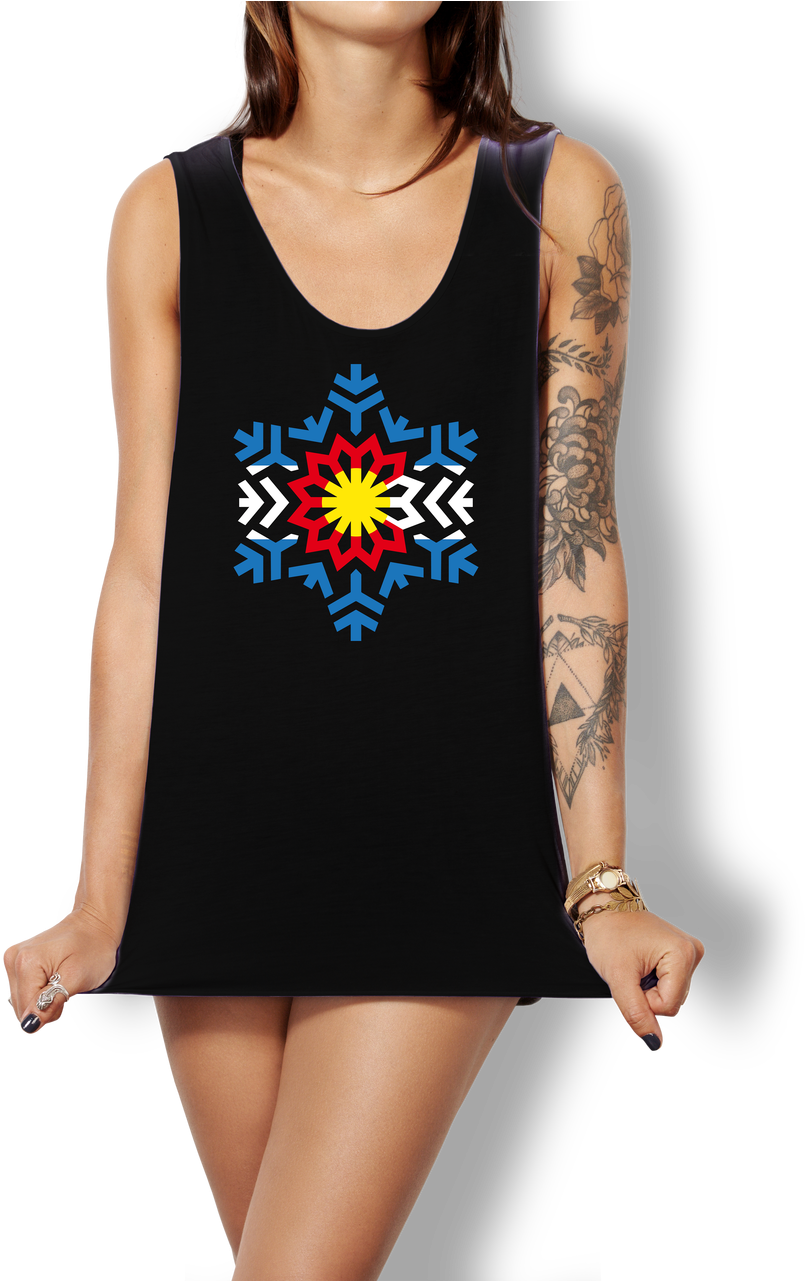 Women's 4 O - Vibing Color Tank (980x1280), Png Download