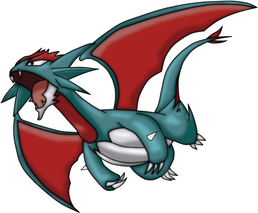 327kib, 970x823, Fake Mega Salamence By Wazzzaap-d6zzmeq - Dragon Type Pokemon With Mega Evolution (970x823), Png Download