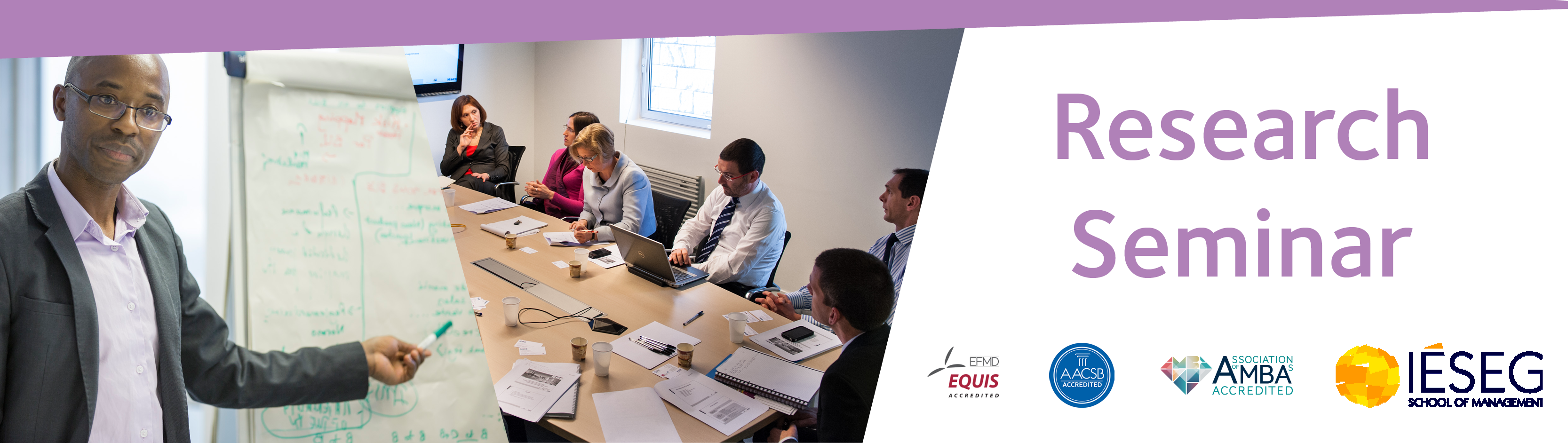 Bandeau Research Seminar - Ieseg School Of Management (3333x942), Png Download