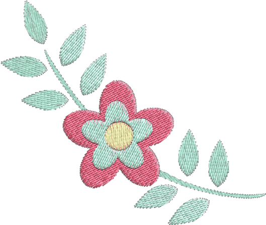 Flores - Embroidery (600x600), Png Download