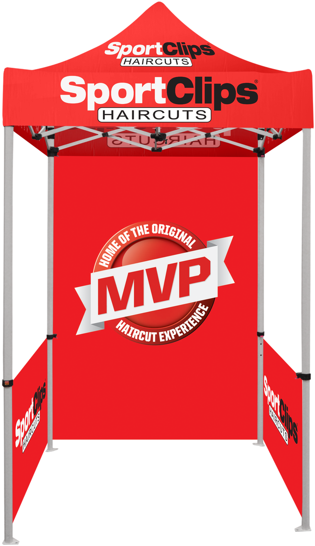 5ft X 5ft Pop Up Tent Canopy Complete Set Red - Sport Clips (1280x1280), Png Download