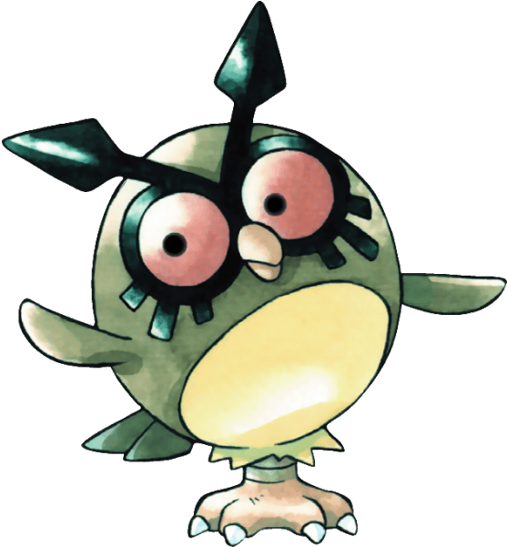#hoothoot From The Official Artwork Set For #pokemon - Hoot Hoot Pokemon (600x600), Png Download