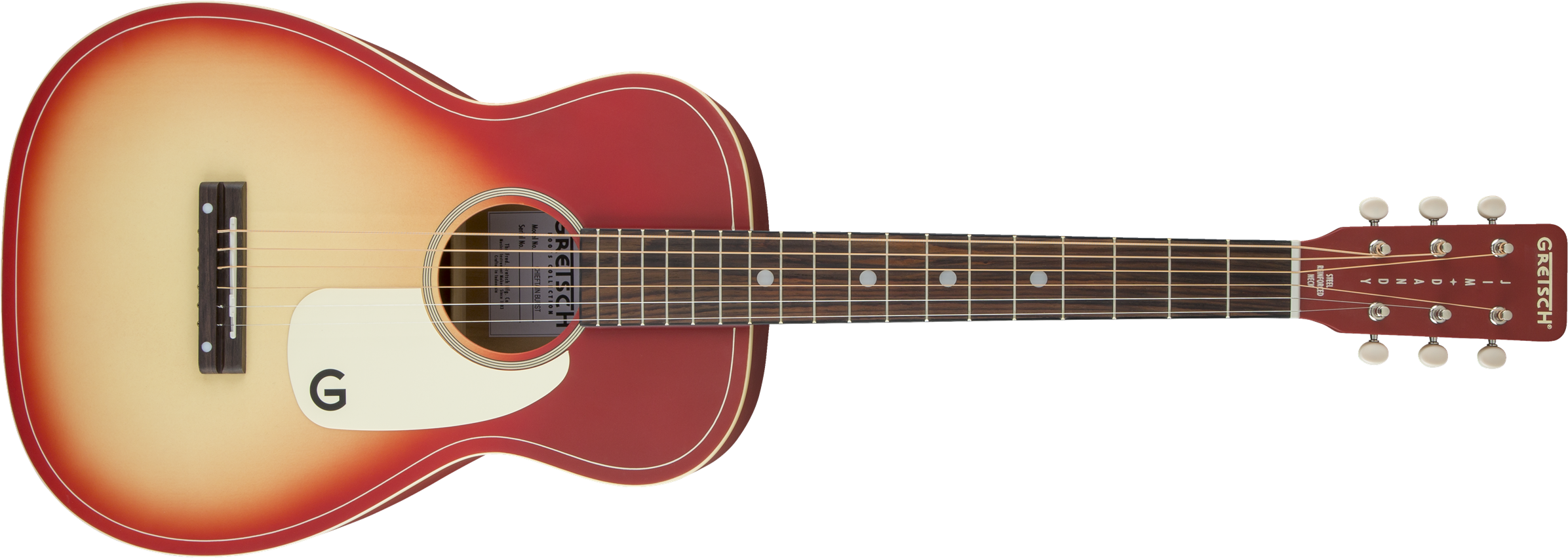 G9500 Ltd Jim Dandy™ 24" Scale Flat Top Guitar, Chieftain - Gretsch Limited Edition G9500 Parlor Flat Top Acoustic (2400x859), Png Download