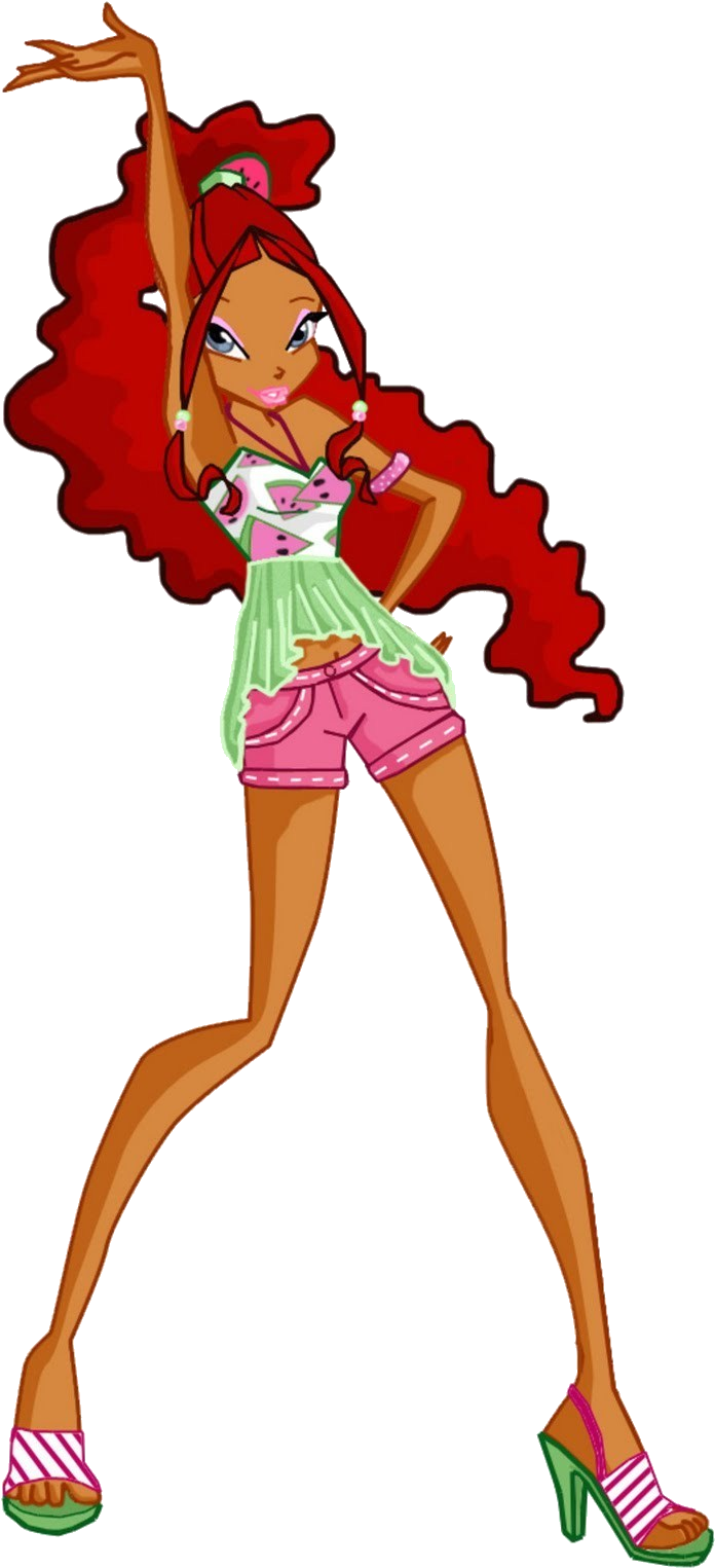 Aisha 4 Tutti Frutti Full - Winx Club Aisha May Outfit (745x1600), Png Download