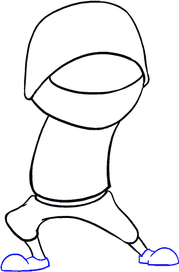 How To Draw Cartoon Ninja - Drawing (678x600), Png Download