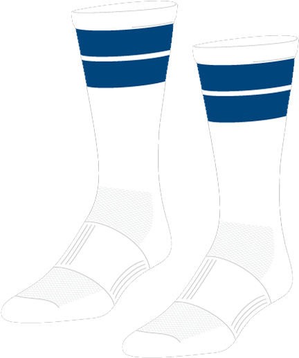 Lacrosse Grunge Crew Socks White And Blue (900x598), Png Download