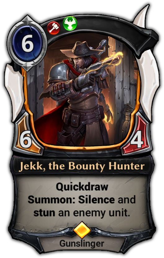 Jekk, The Bounty Hunter - Jekk Eternal Card Game (529x832), Png Download