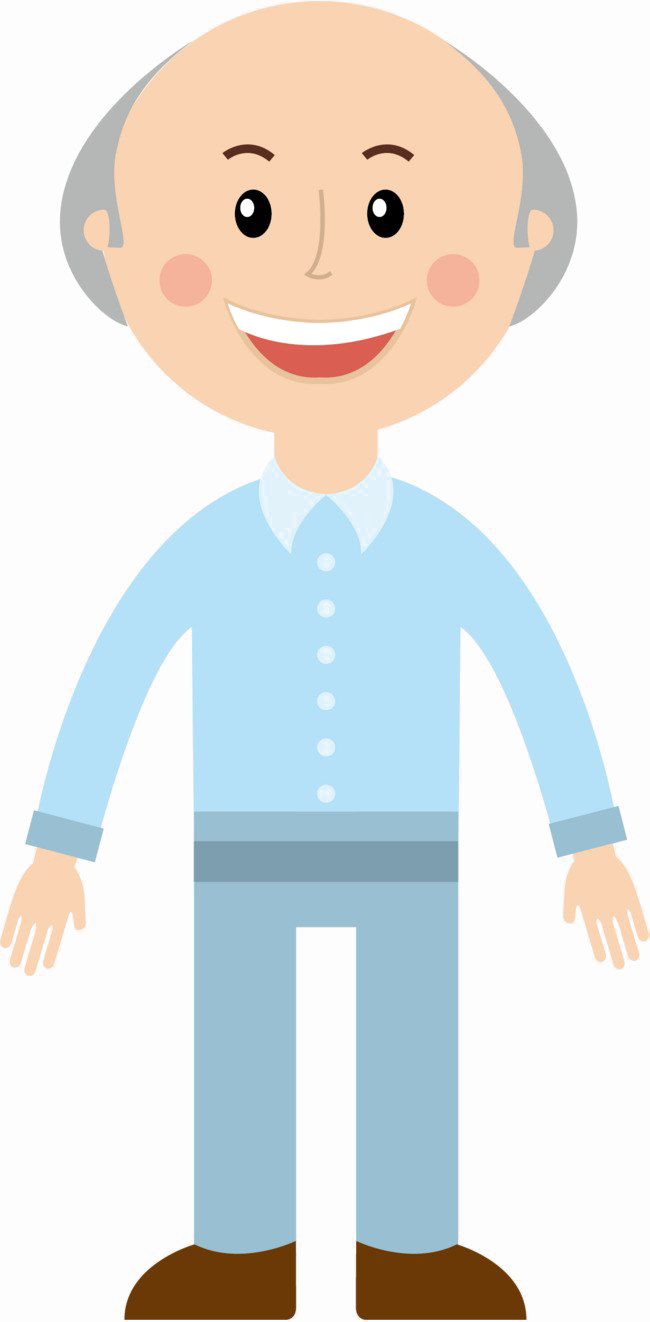 Grandpa Transparent Png - Vovô Vetor Png (650x1322), Png Download